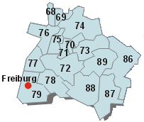 Karte Vertriebsgebiet